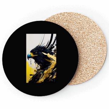 Discover Golden black eagle Coasters