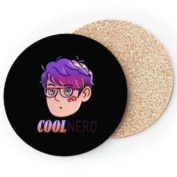 Discover Cool Nerd - Colour Purple design Coasters