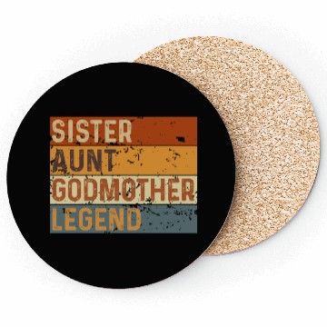 Discover Sister Aunt Godmother Legend Coasters