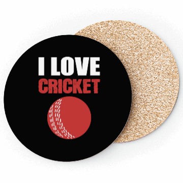 Discover I Love Cricket Sport Coach Gift Coasters