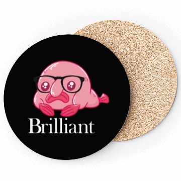 Discover Brilliant Blobfish Nerd Geek Smart Blobfish Coasters