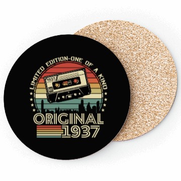 Discover 1937 Birthday Gift Limited Edition Coasters