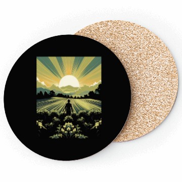 Discover Farming Farmer Farm Agriculture Coasters