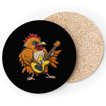 Discover Groovy Cheese: Strumming to Cheesy Melodies Coasters