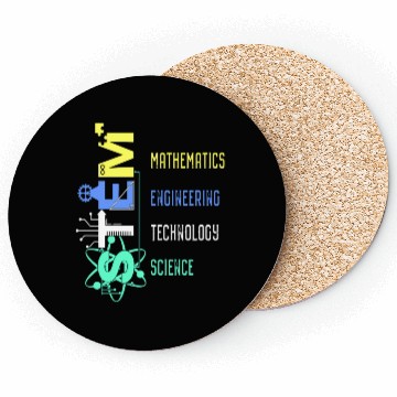 Discover Stem Teacher Science Technology Engineer Math Coasters