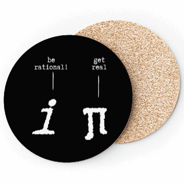 Discover Funny Math circle number pi quote cool Coasters