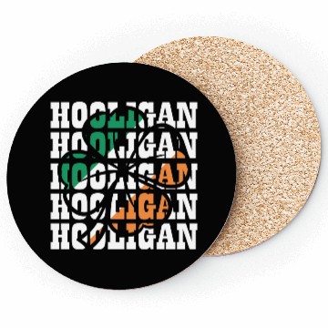 Discover Hooligan Irish Flag Clover Leaf Coasters