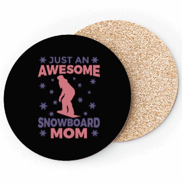 Discover Snowboarding Mom Coasters