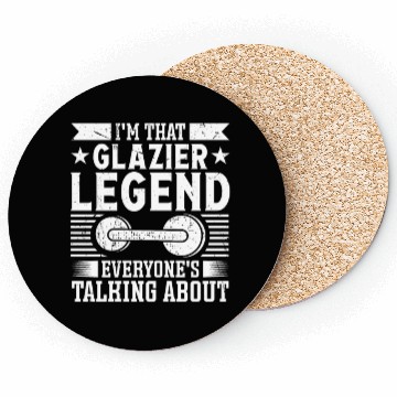 Discover Glazier worker legend glassworker window install Coasters