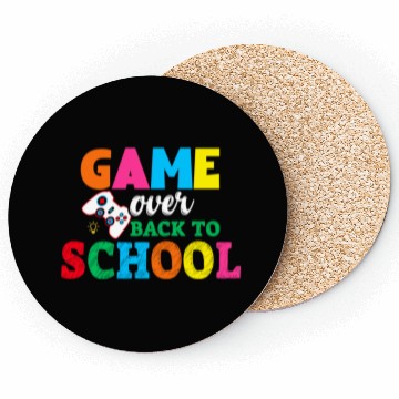 Discover Game Over Back To School Coasters