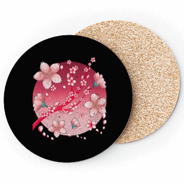 Discover Japanese culture sakura gift cherry blossoms Coasters