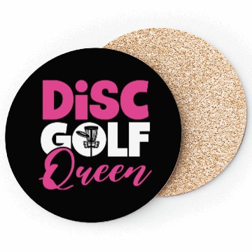 Discover Disc golf queen red gift Coasters