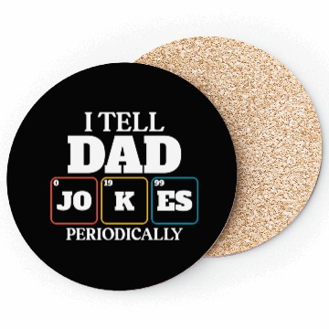 Discover Dad Joke Dad Elets Of The Periodic Table Coasters