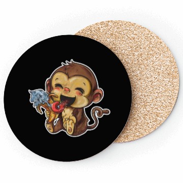 Discover Ice Cream Monkey Coasters