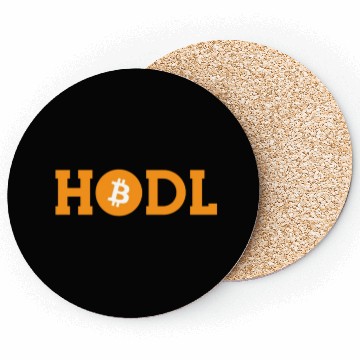 Discover Bitcoin Hodl BTC Coin Crypto Trader Hodl Moon Coasters