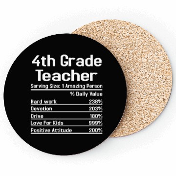 Discover 4th Grade Teacher Coasters