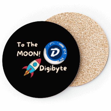 Discover Digibyte To The Moon- Coasters