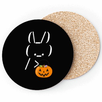 Discover Halloween Bunny Rabbit Meme With Trick Or Treat Coasters