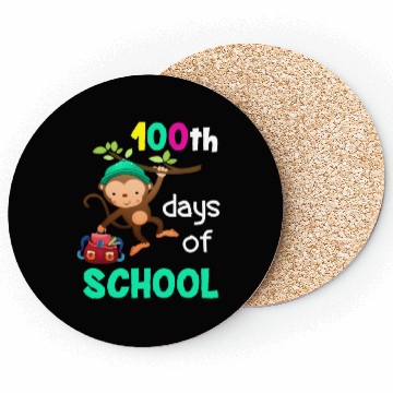 Discover 100 Days Of School Monkey Coasters