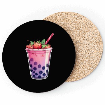 Discover Boba Tea Design - Bubble Tea Coasters
