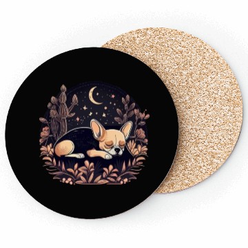 Discover Chihuahua | Sunday Sleep Cute Dog Good Night Coasters
