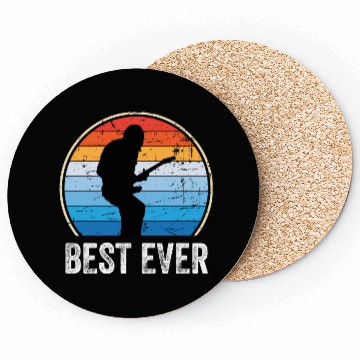 Discover Best Dad Ever Music Guitar Coasters