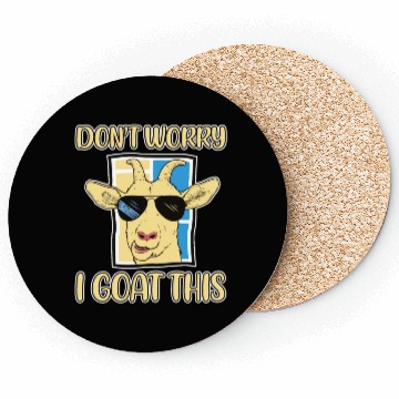 Discover Don't Worry I Goat This 2 Coasters