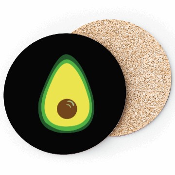 Discover Avocado Vector Design Coasters