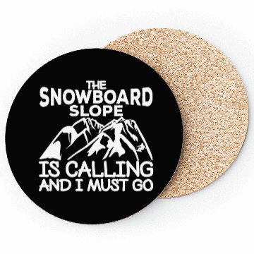 Discover Snowboarding Quote Coasters