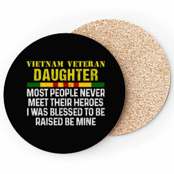 Discover US Army Vietnam Veteran Daughter Coasters
