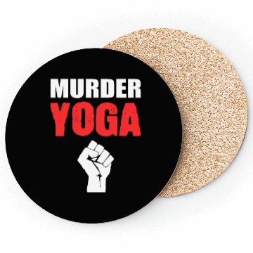 Discover Murder Yoga Yoga Coach Gift Coasters