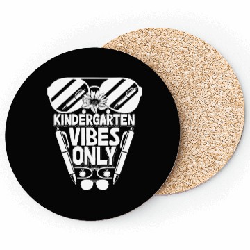 Discover Kindergarten Vibes Only Back to School Funny Coasters