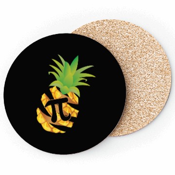 Discover Pi Day Coasters, Pineapple Pi Day, Funny Math Lover