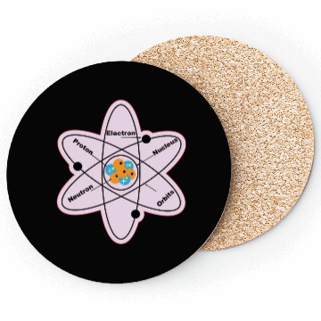 Discover Atom Structure Model Electrical Physics Students Coasters