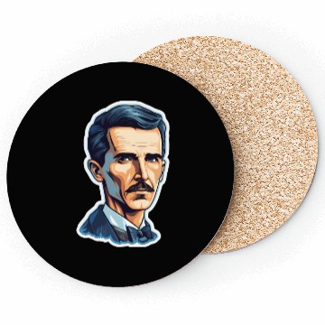 Discover Nikola Tesla Physics Geek Nerd Coasters