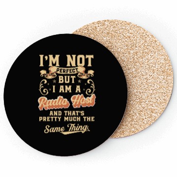Discover Radio Profession Microphone Retro Coasters