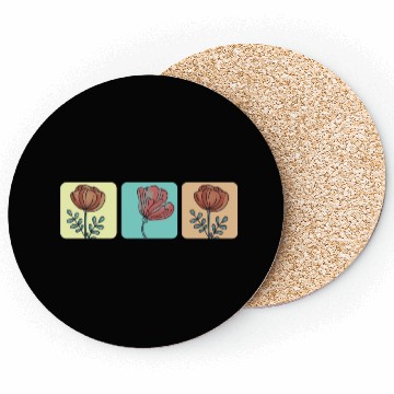 Discover Tulips flower rose Coasters