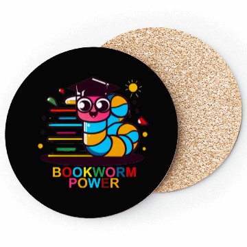 Discover "Bookworm's Graduation: Back-to-School Coasters