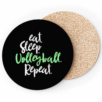 Discover Eat Sleep Volleyball Repeat funny volleyball Coasters
