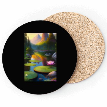 Discover Tropical flower garden 1 Coasters