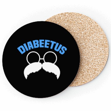 Discover Diabeetus Funny Diabetes Awareness Diabetic Beard Coasters