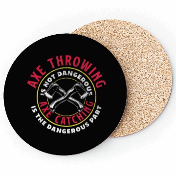Discover Axe Hatchet Throwing Ax Thrower Axe Catching Funny Coasters