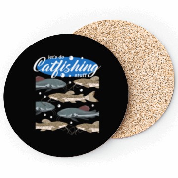 Discover Catfishing Stuff Catfish Fishing Angler Coasters