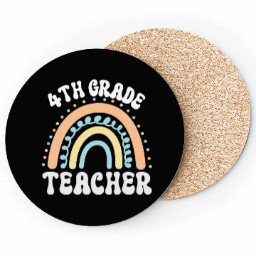 Discover 4th grade teacher, back to school Coasters