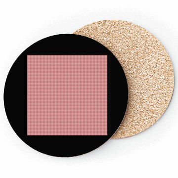 Discover Retro Checkered Pattern Coral Red Coasters