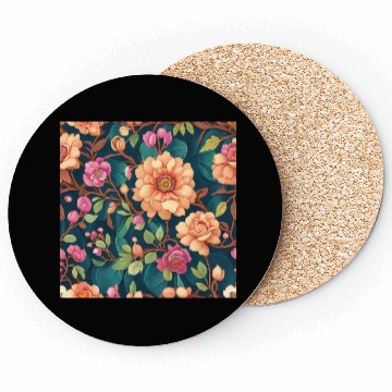 Discover Colorful Floral Pattern Coasters
