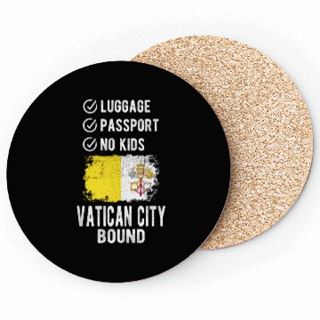 Discover Vatican City Souvenir Vacation Coasters