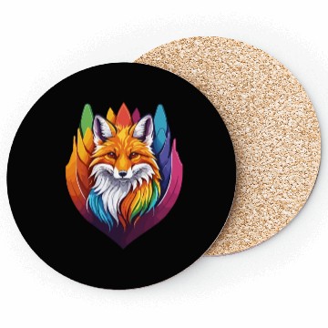 Discover Beautiful colorful Fox Coasters