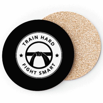 Discover Train hard fight smart Coasters