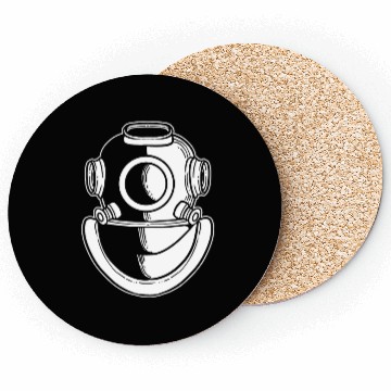 Discover Diving Helmet Lifeguard or Diver Gift Coasters